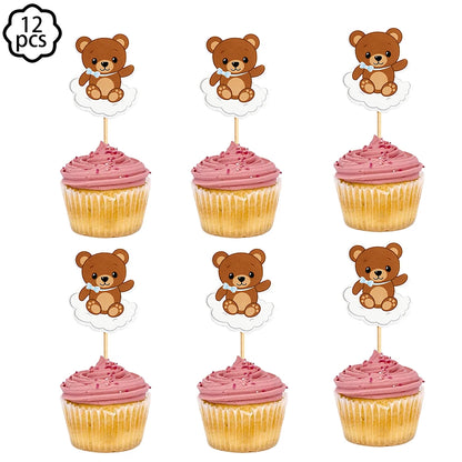 Premium Teddy Bear Birthday Balloon Decoration Set