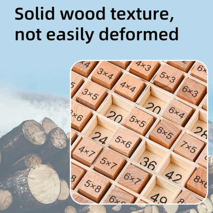Wooden 9x9 Multiplication Board Montessori Toy