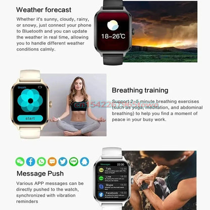 Full Touch Smart Watch – Bluetooth Call Fitness Tracker