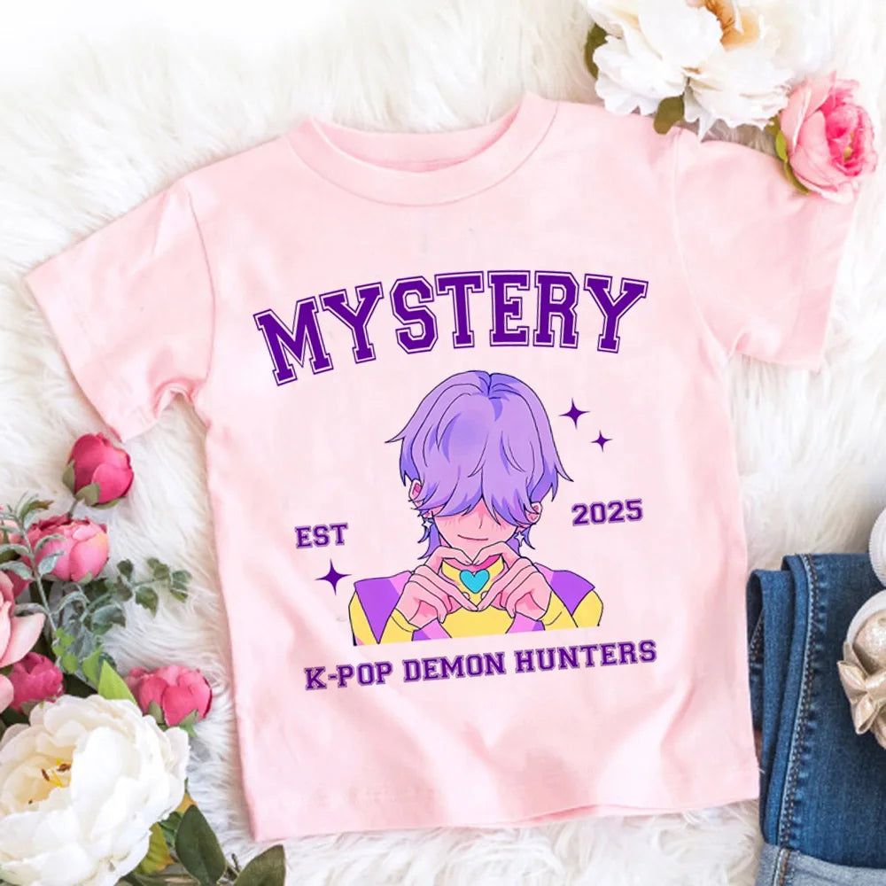 🧒🎤 Kids Anime Style Cartoon T-Shirt 👕✨