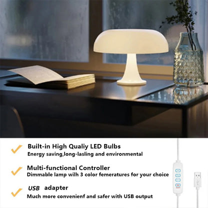 Modern Mushroom Table Lamp