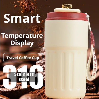 ☕ Smart Temperature Display Thermos Cup – 316 Stainless Steel