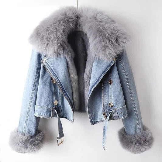 🧥 Women’s Thick Streetwear Jacket – Zip-Up Pocket Winter Coat