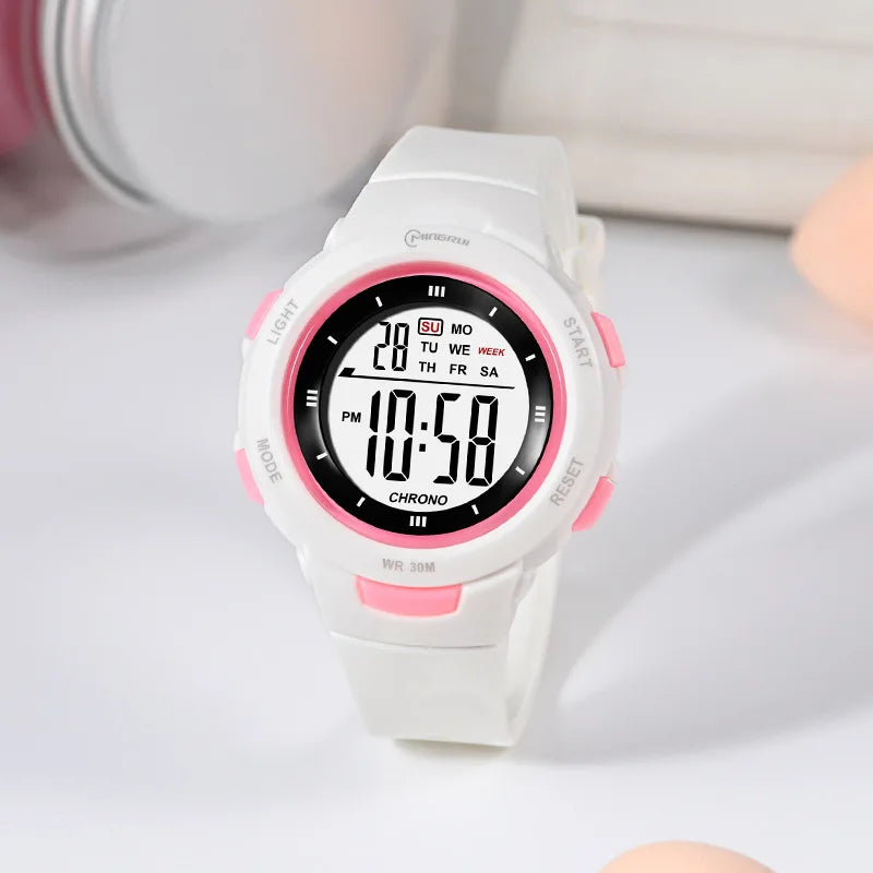 Kids Digital Watch – Luminous Waterproof Alarm Clock