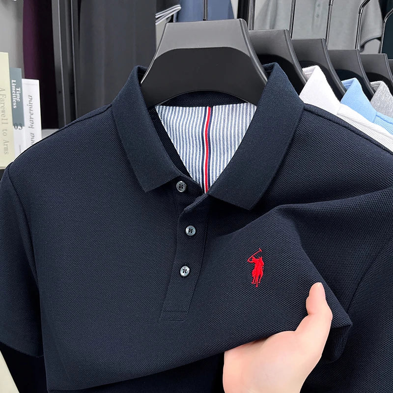 👕🧵 Men’s Embroidered Cotton Polo | Summer Casual 😎