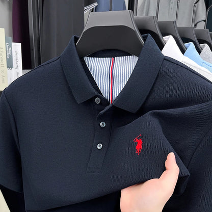 👕🧵 Men’s Embroidered Cotton Polo | Summer Casual 😎
