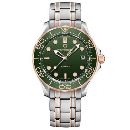 Men’s Automatic Diving Watch – Blue Dial Mechanical Wristwatch