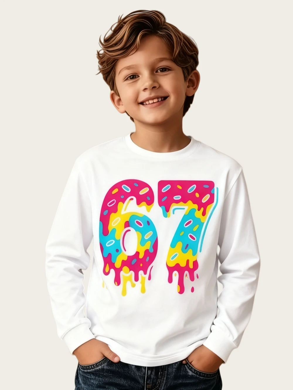 🧒👕 Kids Cartoon Full Sleeve T-Shirt | Soft & Comfy Boys Top 🌍