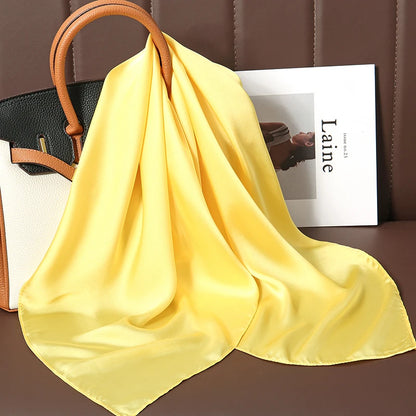🧣 Glomexia 70x70 Fashion Square Scarf – Elegant Travel Hair Wrap ✨