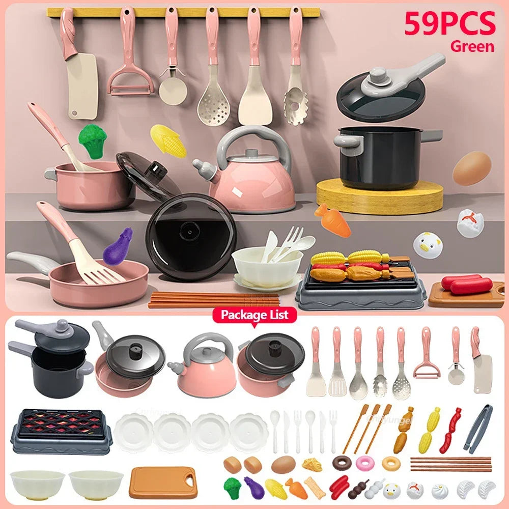 🧸 Glomexia Kids Kitchen Play Set (59–92 PCS)