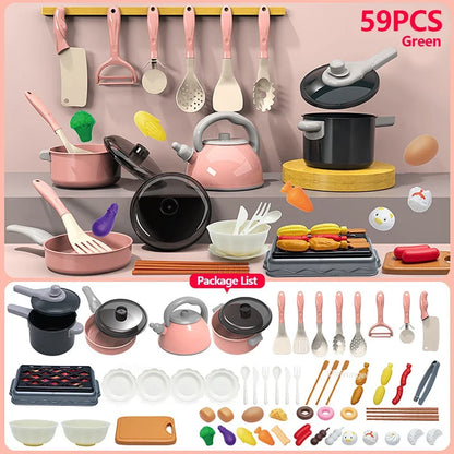 🧸 Glomexia Kids Kitchen Play Set (59–92 PCS)