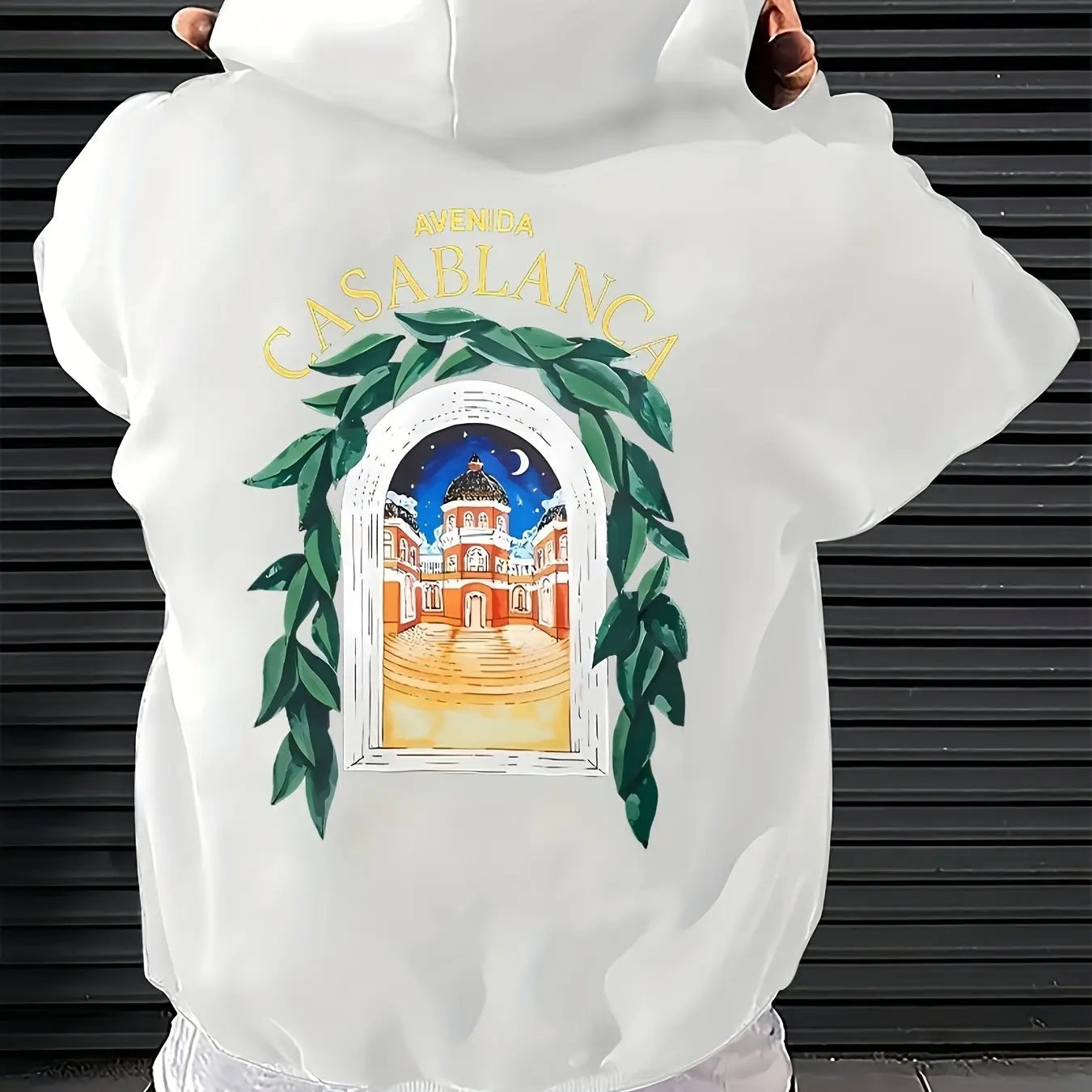 🧥🔥 Men’s Printed Hooded Sweatshirt – Casual Winter Hoodie