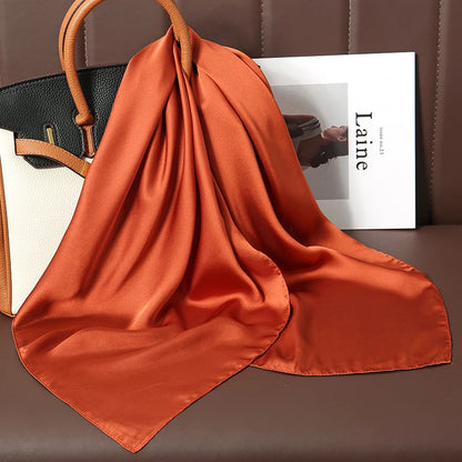 🧣 Glomexia 70x70 Fashion Square Scarf – Elegant Travel Hair Wrap ✨