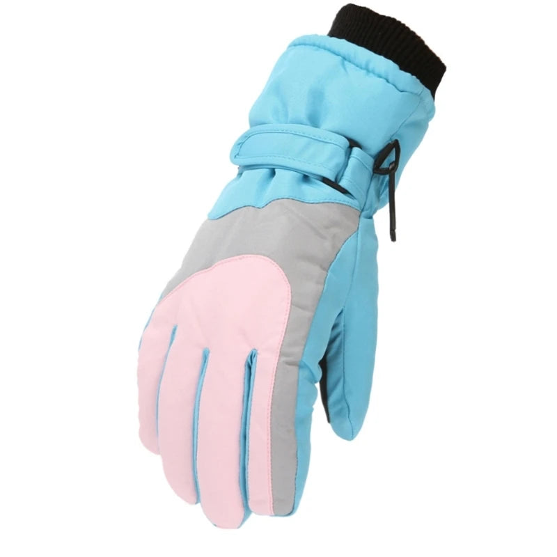 🧤 Kids Winter Snow Gloves – Waterproof Windproof Warm Ski Gloves
