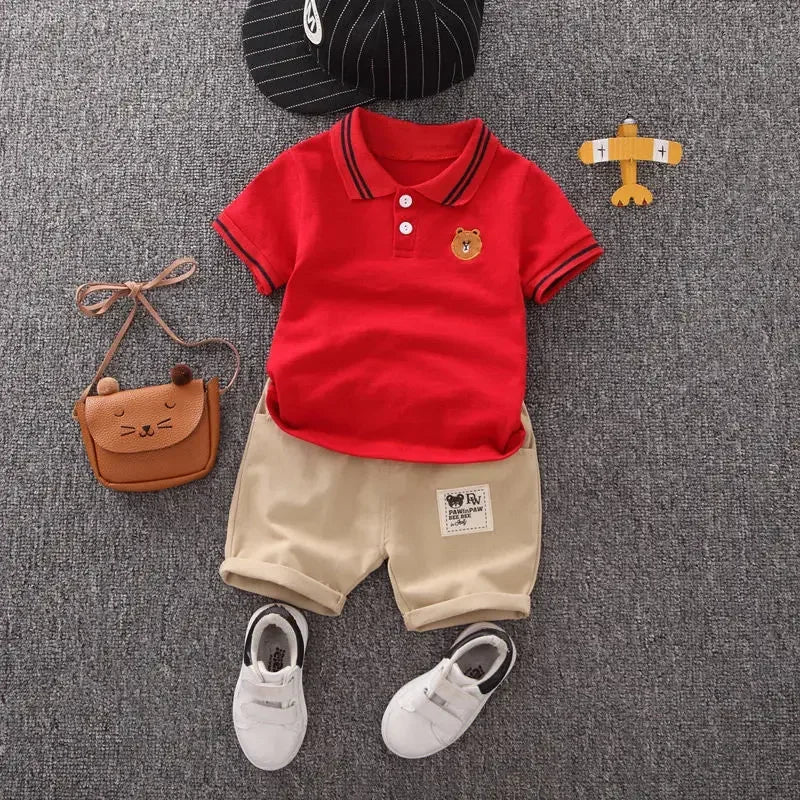 Cute Cartoon Cotton Boys Summer Set 🌞