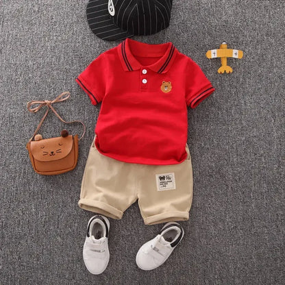 Cute Cartoon Cotton Boys Summer Set 🌞