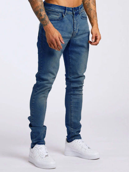 🌍 Glomexia– Men’s Casual Slim Fit Denim Jeans 👖🔥
