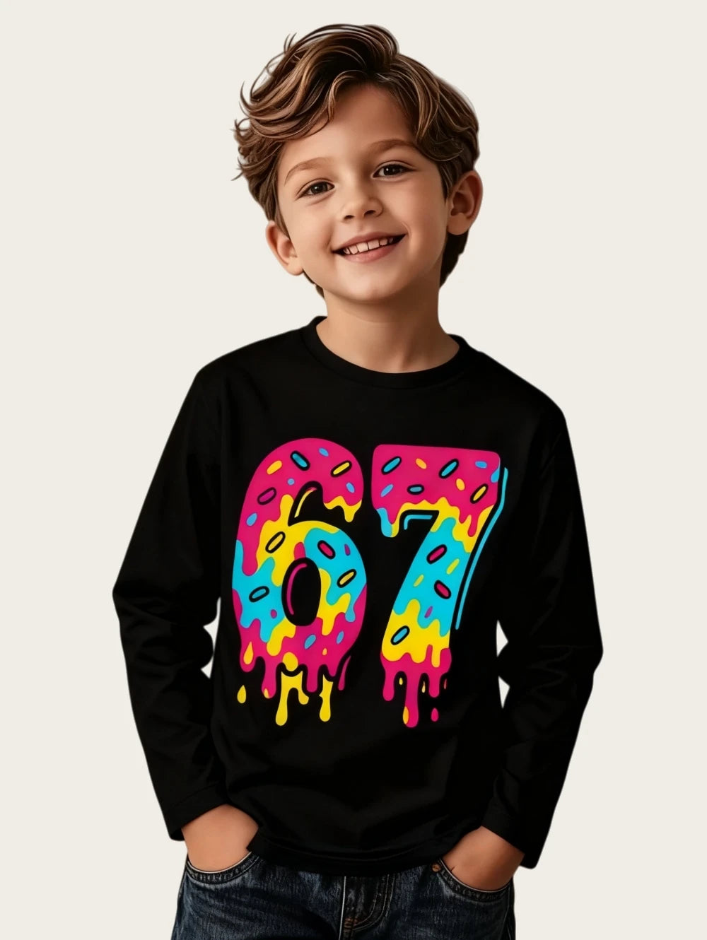 🧒👕 Kids Cartoon Full Sleeve T-Shirt | Soft & Comfy Boys Top 🌍
