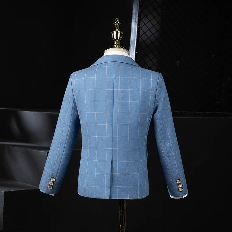 🤵 Boys Wedding Suit Set – 4PCS Kids Formal Tuxedo Outfit