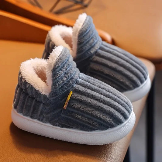 Kids Winter Plush Slippers ❄️🥿 | Anti-Slip Unisex Indoor