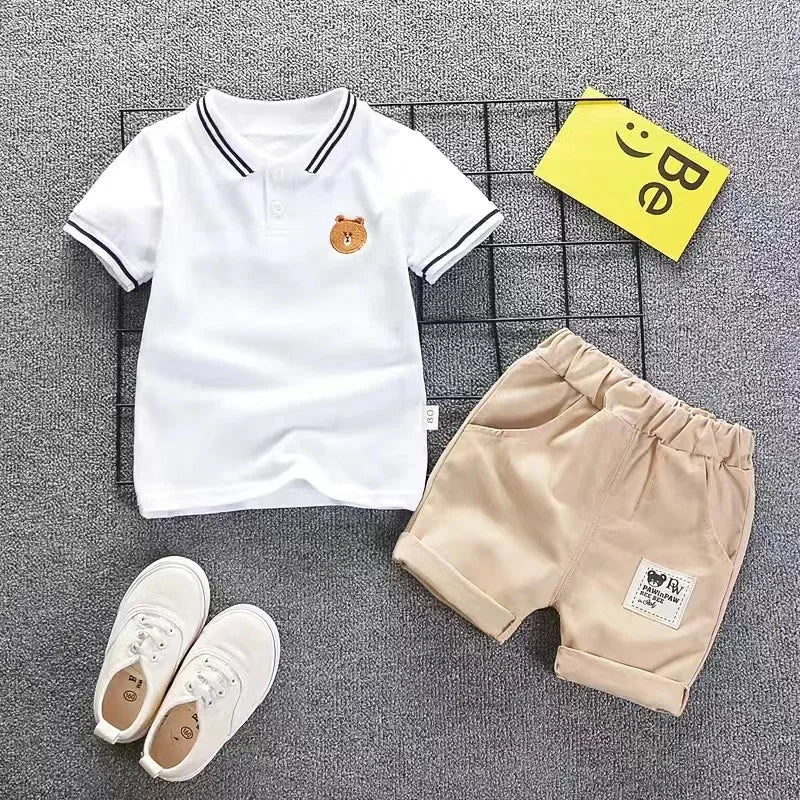 Cute Cartoon Cotton Boys Summer Set 🌞