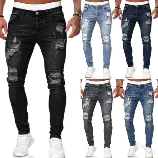 🌍 Glomexia – Men’s Stretch Slim Fit Denim Jeans 👖✨