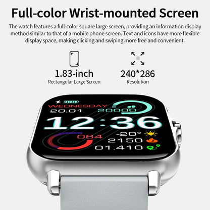 Bluetooth Call Smart Watch – 1.83” Touch Fitness Tracker