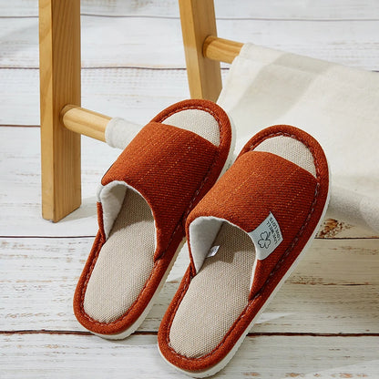 🩴 Men’s Hemp Fabric Indoor Slippers 🌿
