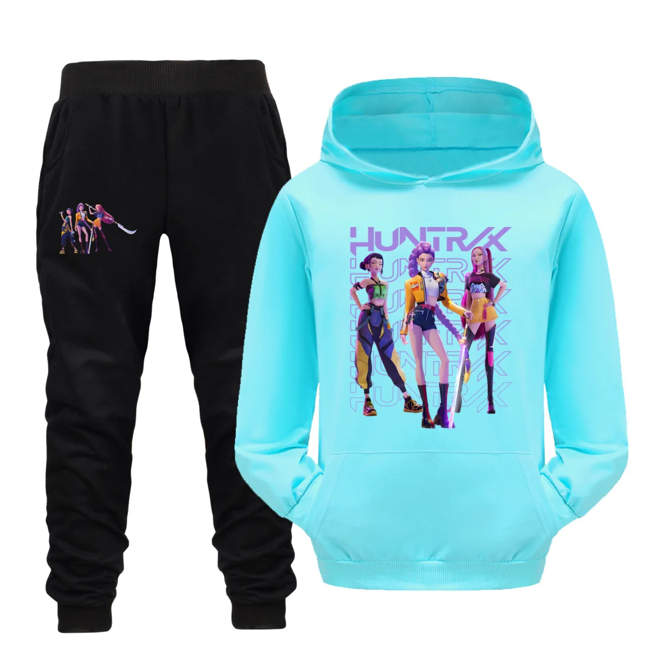 Glomexia Cartoon Hoodie Set – Teen Autumn Streetwear
