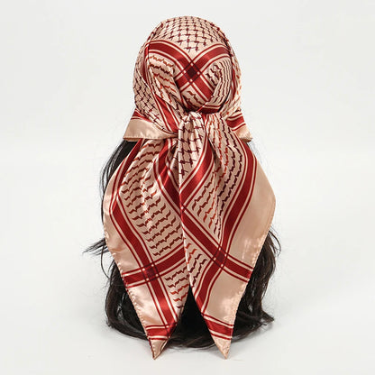 Premium 90x90 Paisley Fashion Scarf | Women Headband | GLOMEXIA