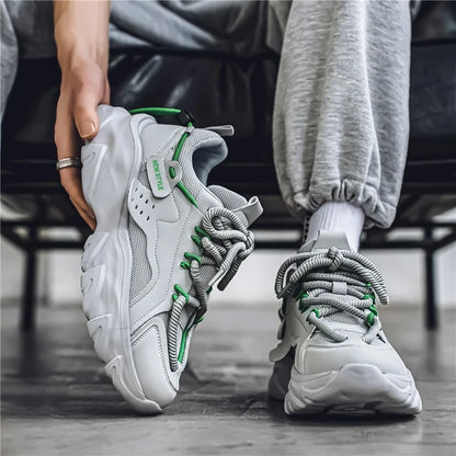 Breathable Thick-Sole Men’s Sneakers
