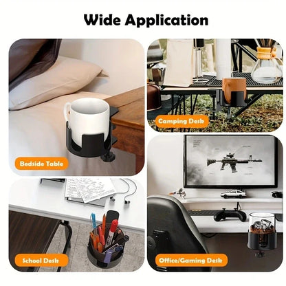 ☕ Metal Desktop Cup Holder – Stainless Steel Mug & Tumbler Stand ✨