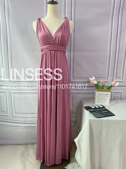 Rust Infinity Multiway Maxi Dress – Bridesmaid & Evening Gown