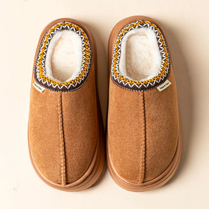 Glomexia Women Winter Plush Slippers ❄️ | Cozy Home Cotton Shoes