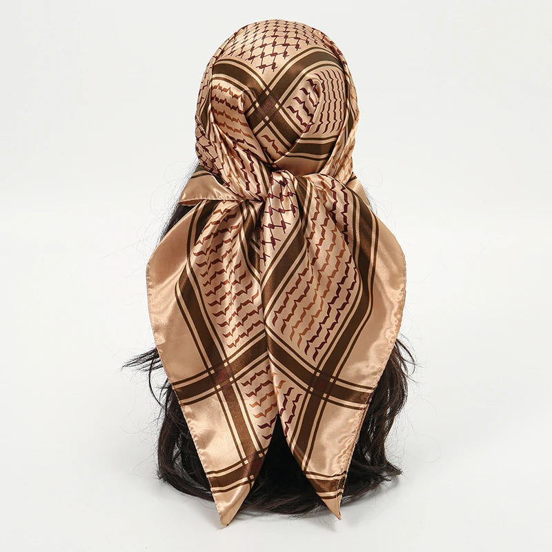 Premium 90x90 Paisley Fashion Scarf | Women Headband | GLOMEXIA