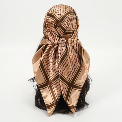 Premium 90x90 Paisley Fashion Scarf | Women Headband | GLOMEXIA