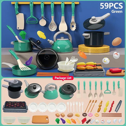 🧸 Glomexia Kids Kitchen Play Set (59–92 PCS)