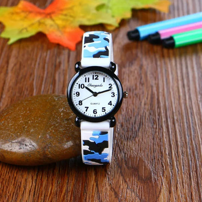 🌍 Glomexia – Camo Kids Cartoon Watch ⌚🎒