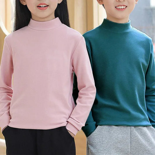 Premium Kids Winter Thermal Turtleneck Fleece Top