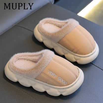 Glomexia Kids British Style Slippers 🇬🇧 | Warm Plush Winter Shoes