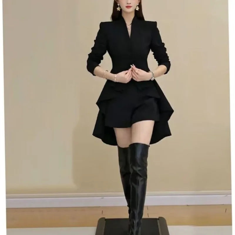 👗 Elegant V-Neck Dress Set