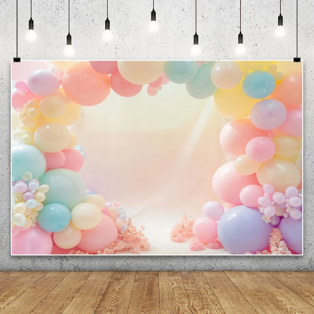 Blue Starry Sky Baby Shower & Birthday Backdrop | Cloud & Moon Party Photo Background