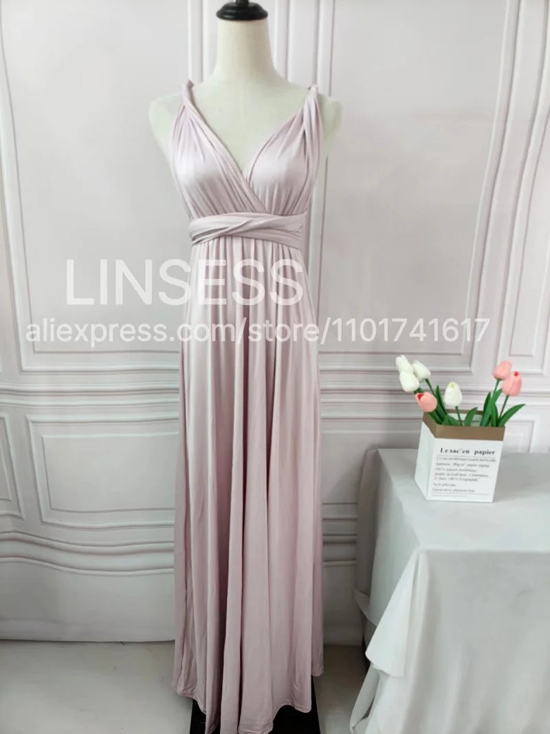 Rust Infinity Multiway Maxi Dress – Bridesmaid & Evening Gown