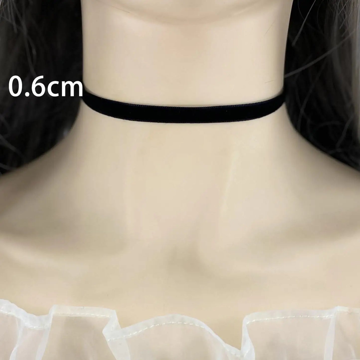 Black Velvet Gothic Choker Necklace