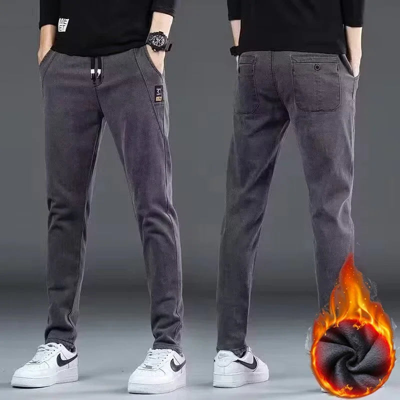 👖🔥 Glomexia Men’s Winter Slim Fit Ankle Jeans