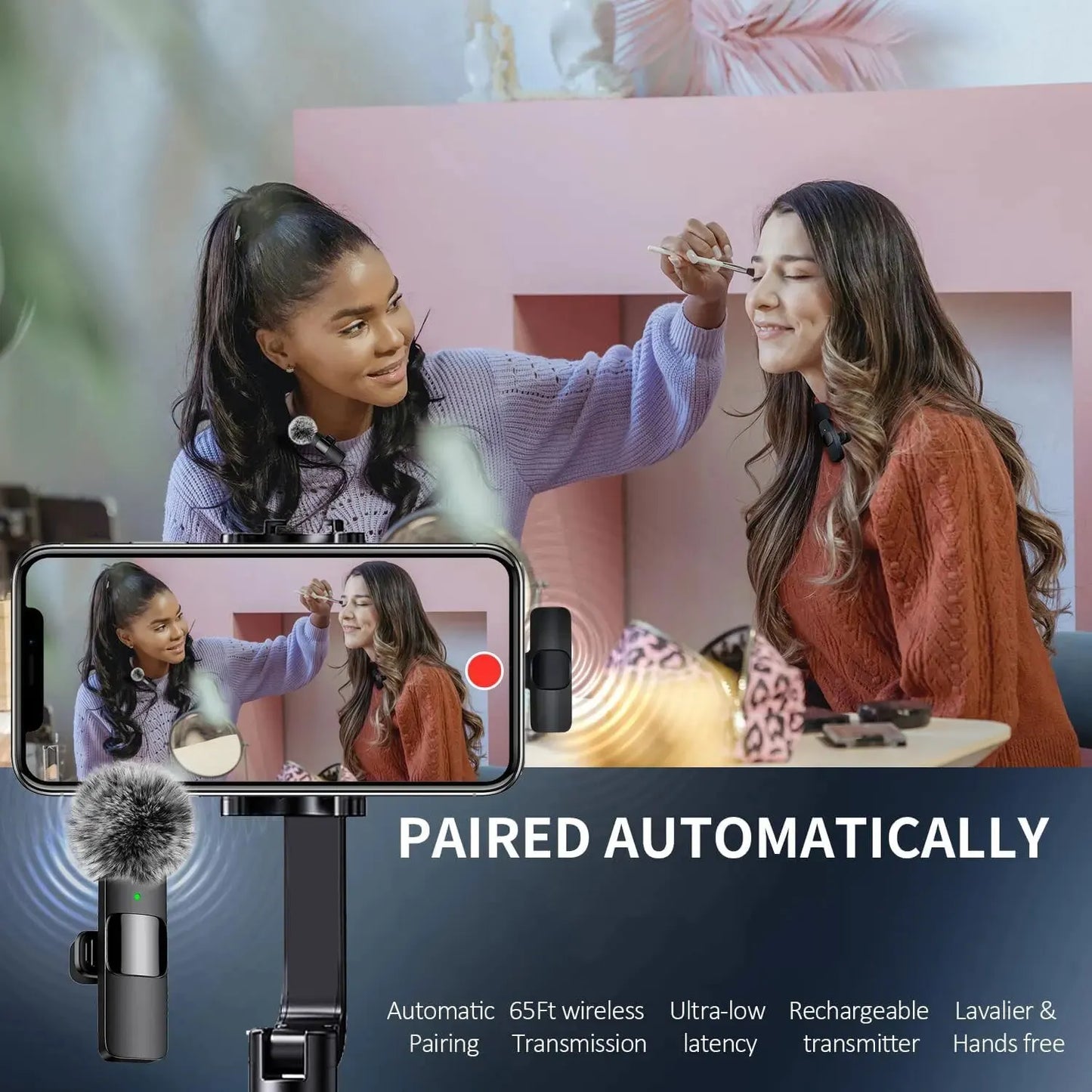 K60 Wireless Lavalier Mic 🎙️ | Plug & Play Mini Clip Microphone