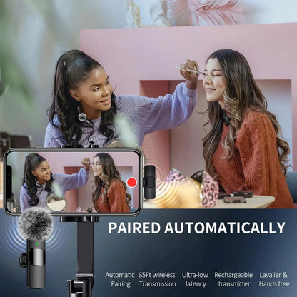 K60 Wireless Lavalier Mic 🎙️ | Plug & Play Mini Clip Microphone