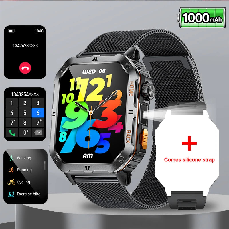 ⌚ 2.01” AMOLED GPS Smart Watch with Bluetooth Calling 🚀