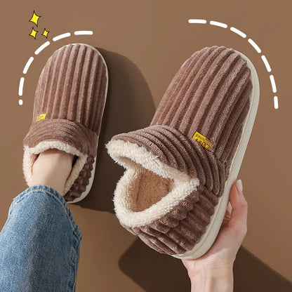 Glomexia Men’s Winter Fur Slippers ❄️👞