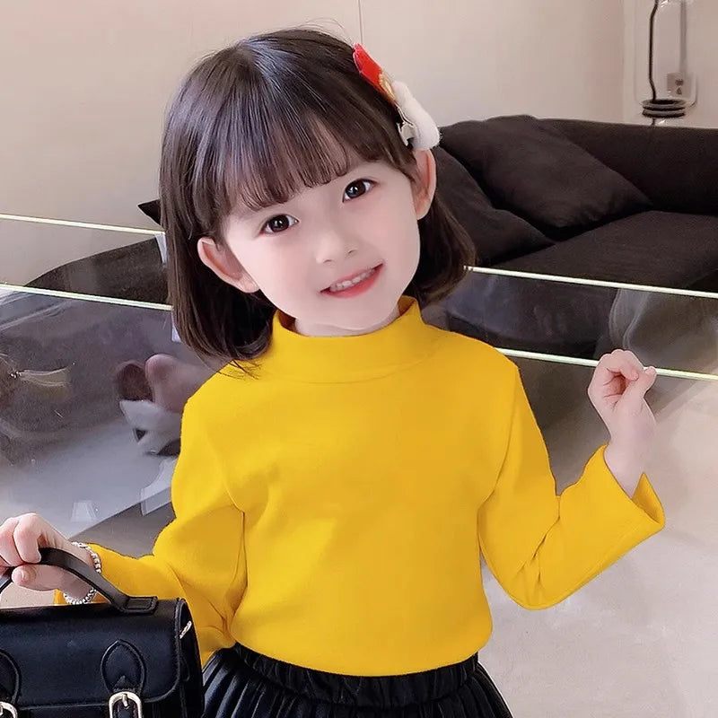 Premium Kids Winter Thermal Turtleneck Fleece Top
